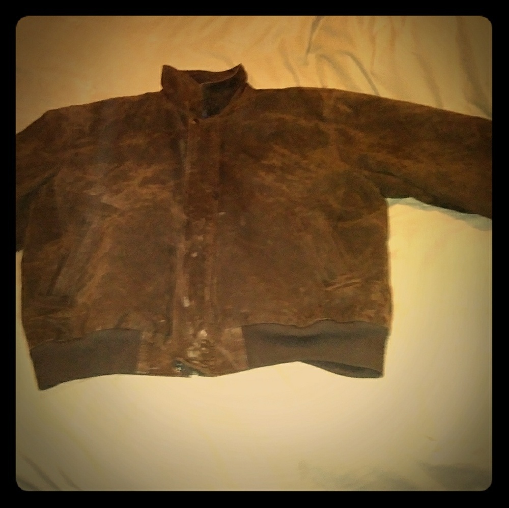 Baseball leather coat